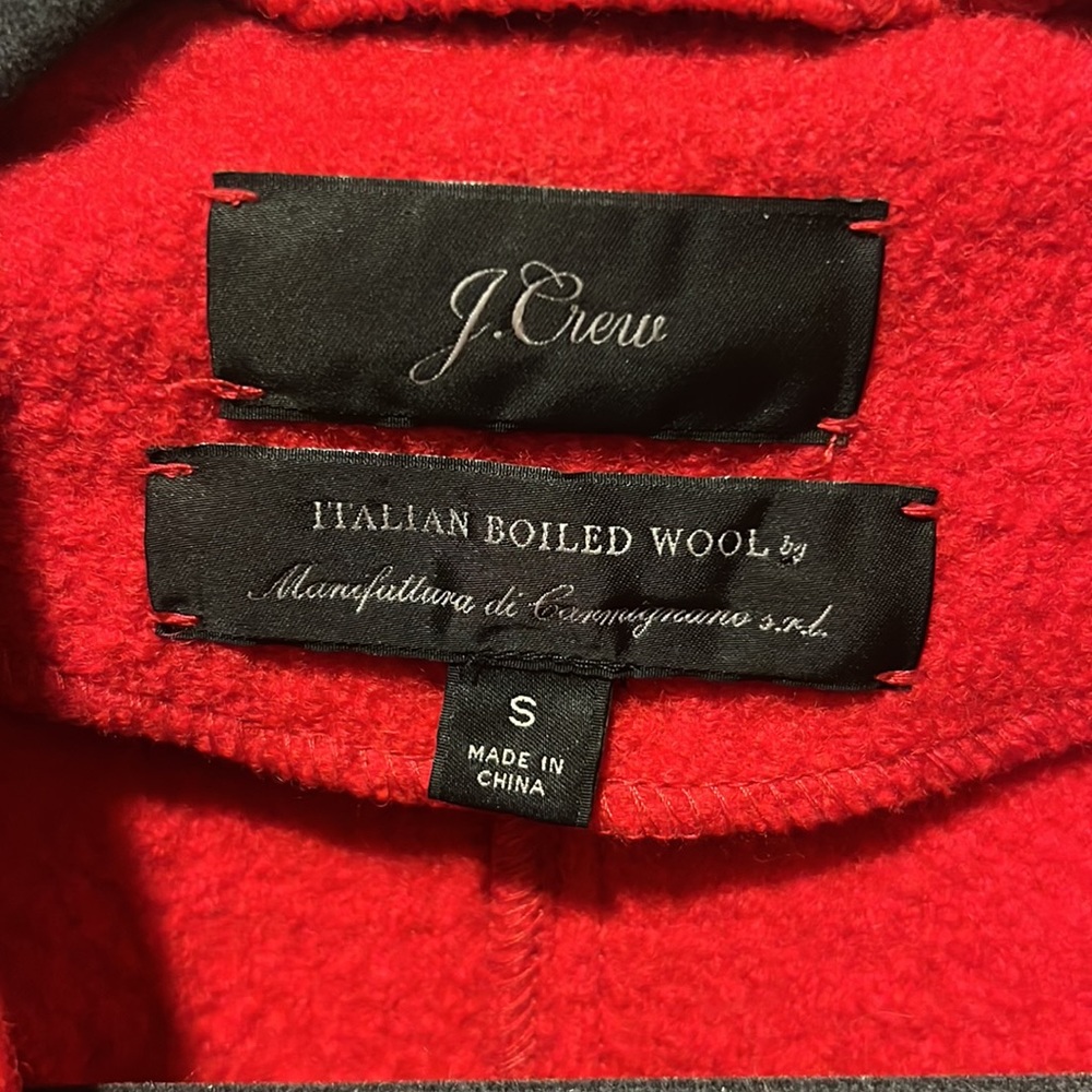 J.Crew Red Wool Jacket - Picture 2 of 6